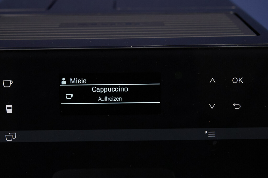 The User Interface of the Miele CM 5510 Silence.