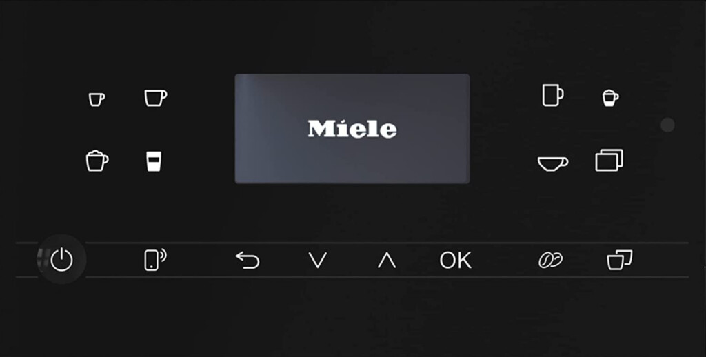 The User Interface of the Miele CM 6160.
