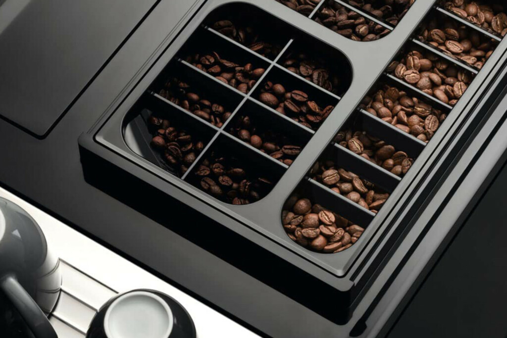 All Three Bean Hoppers of the Miele CM 7750.