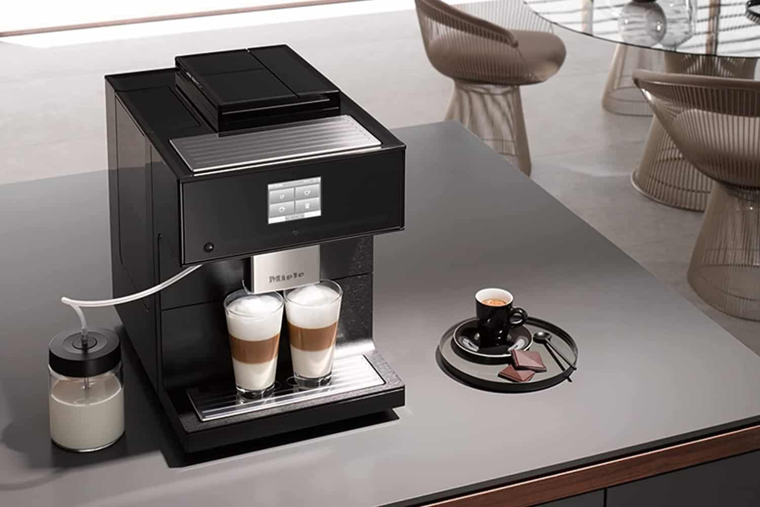 Miele cm 6160 MilkPerfection Countertop Coffee Machine - Lotus White