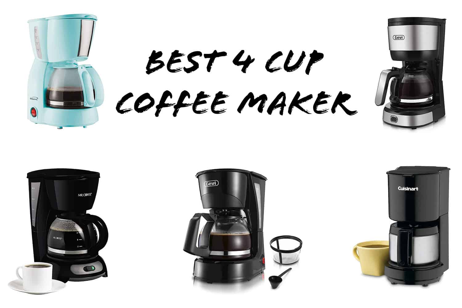 5 Best 4 Cup Coffee Makers [The Ultimate Reviews!]