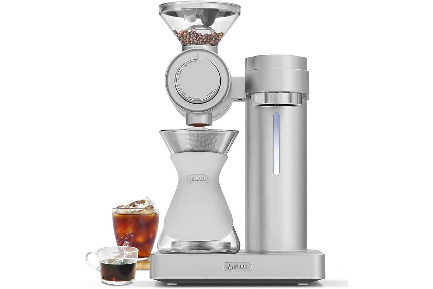 Gevi 10-Cup Grind and Brew Coffee Machine with Burr Grinder