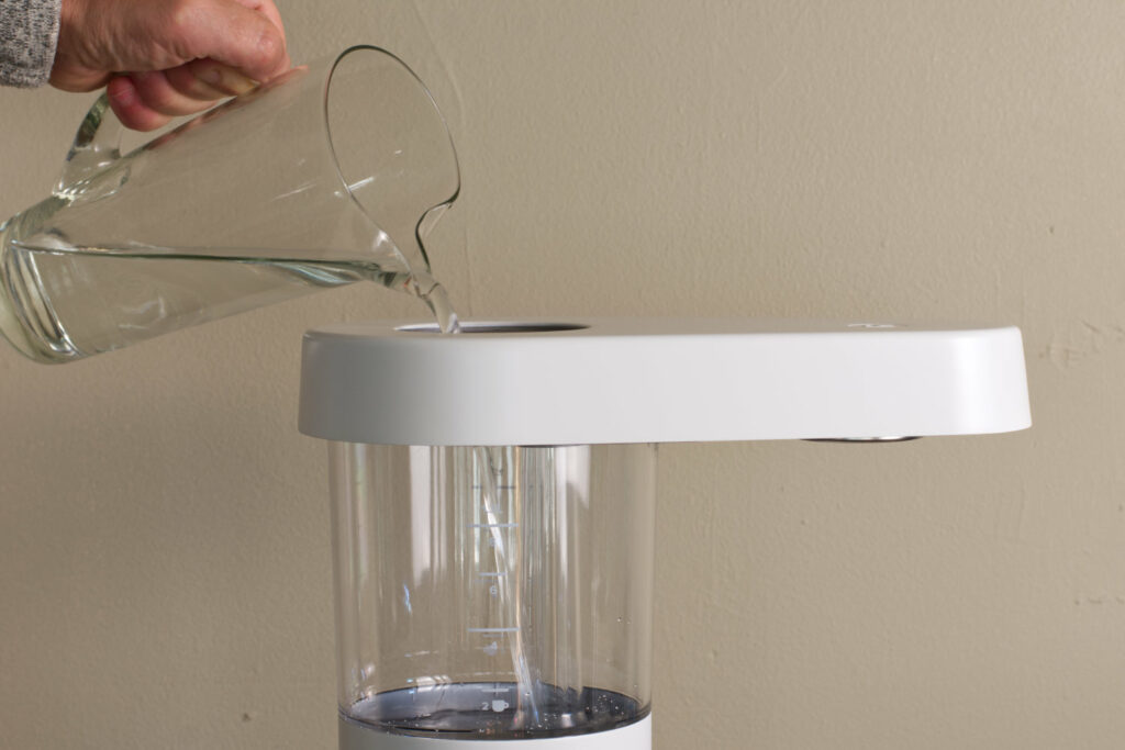Flying the Ratio 6 Coffee Maker water tank.