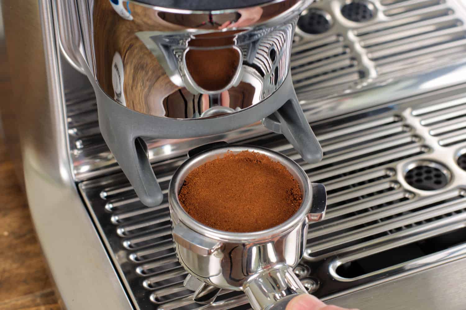 Breville Barista Express Impress Espresso Machine in Brushed Stainless  Steel