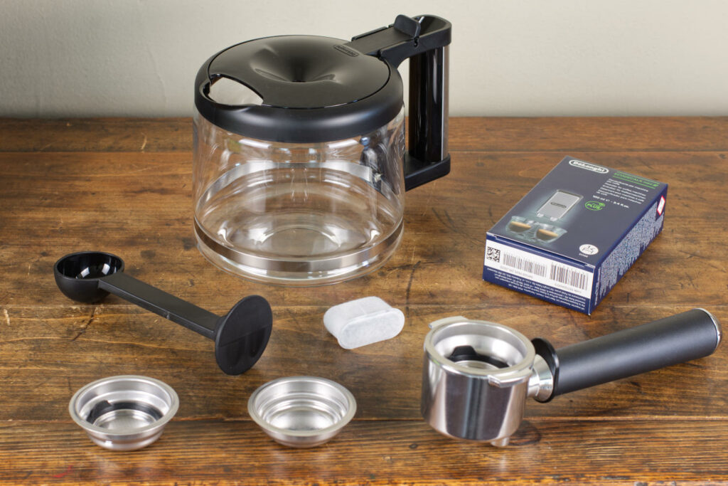 The DeLonghi All in One accessories.