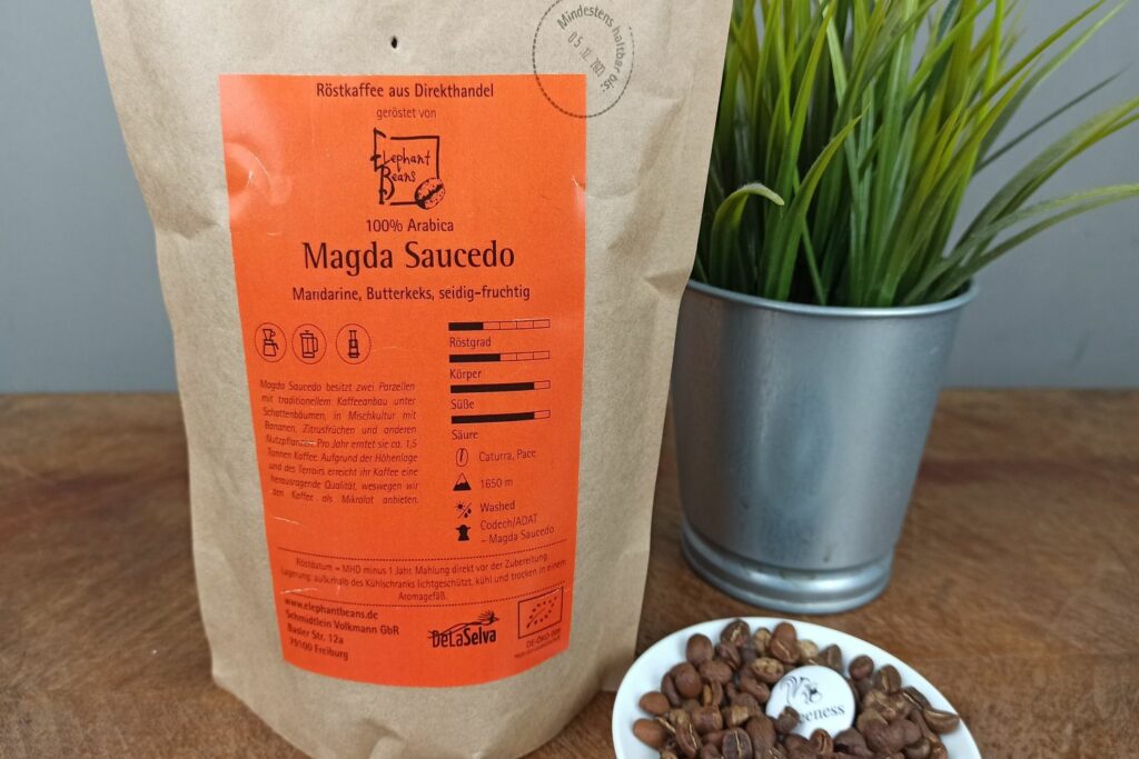 Kaffeebohnen Test Elephant Beans Packung Rueckseite 2