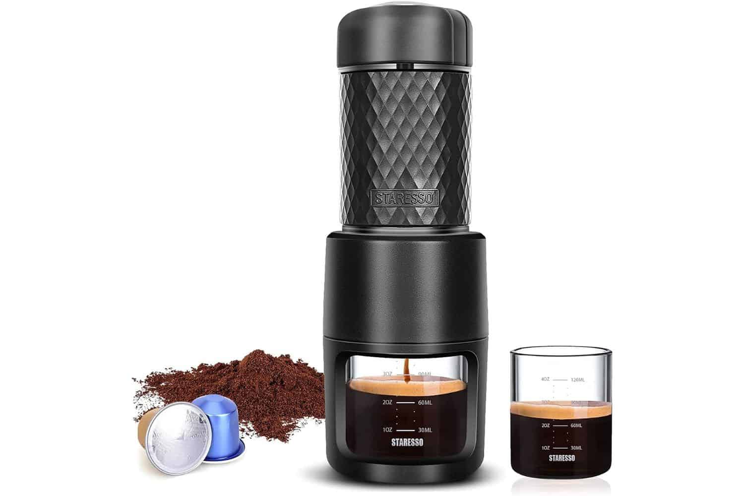 iCafilas All-In-One Grinding & Brewing Portable Electric Coffee Grinder  Profession Multifunctional Beans Grinder Coffee Maker