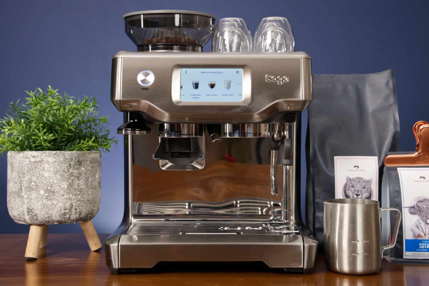 Plano general de la cafetera espresso híbrida Sage Barista Touch