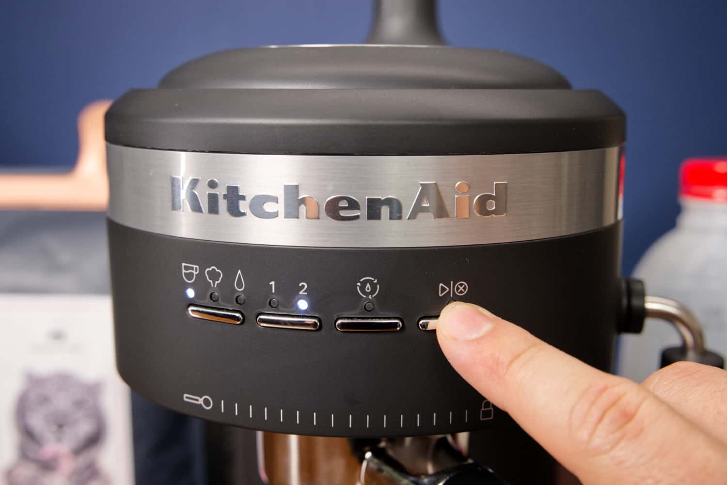 Semi-automatic coffee machine 5KES6403EDG, matt grey, KitchenAid