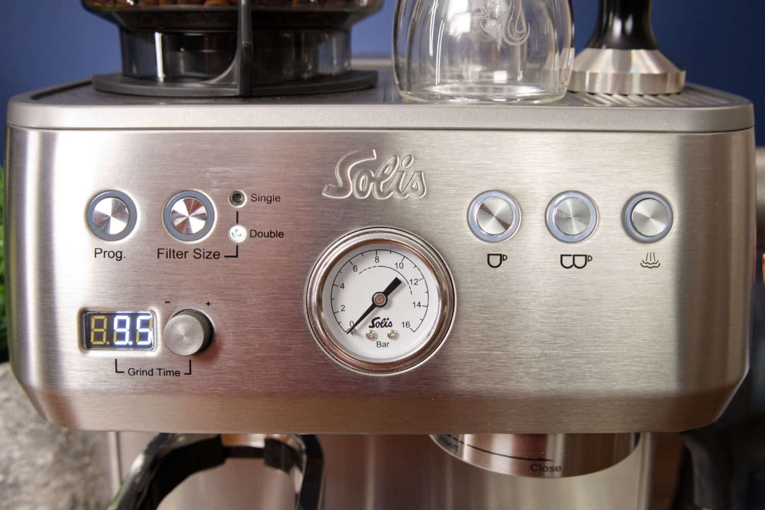Solis Barista Perfetta Grind Infuse interface