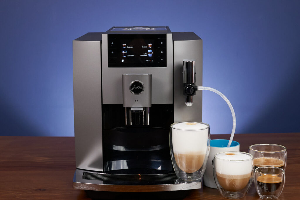 Jura E8 alle zubereiteten Getraenke