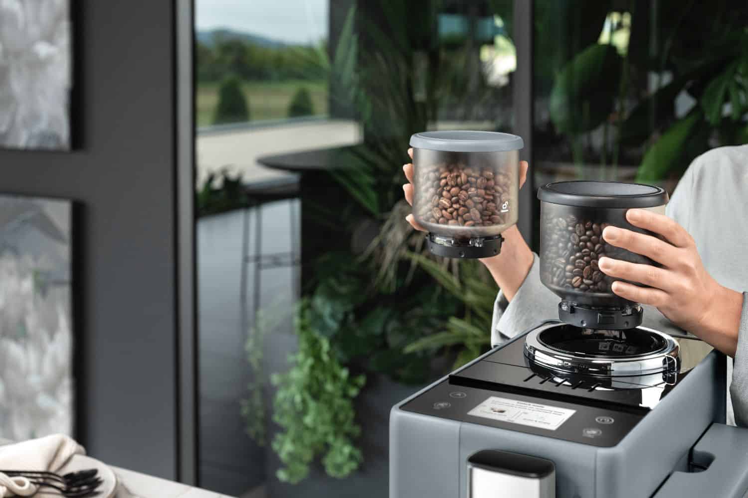 Wunderbar Kaffeevollautomat 2 Bohnenbehlter Ebenbild