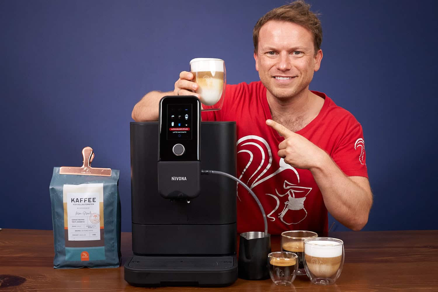 Arne demonstreert de Nivona 8101