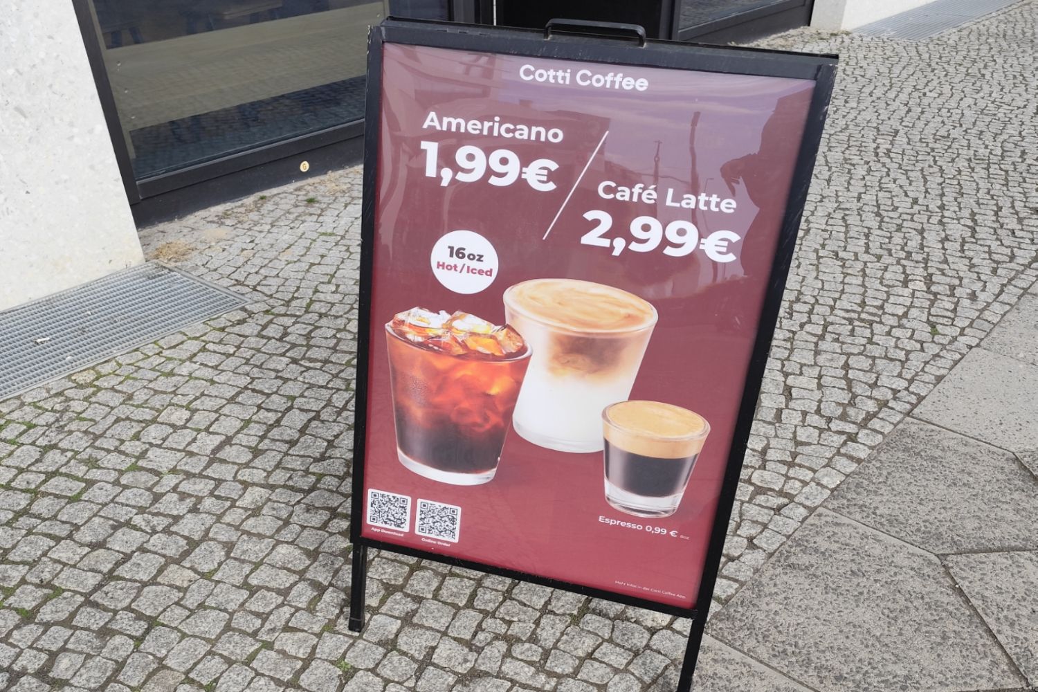 Cotti Coffee Schild