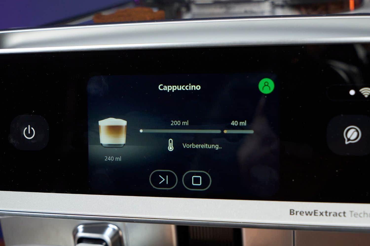 Philips Cafe Aromis Getraenke einstellen